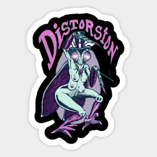 La mante amante de Distorsion Sticker